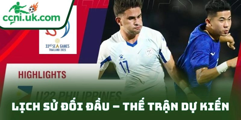 Lịch sử đối đầu – Thế trận dự kiến